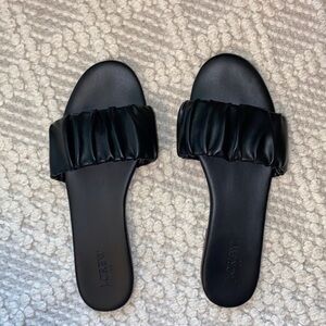 Black J Crew Leather Sandals